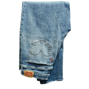 Levi's Jeans 724 High Rise Straight Size 33 Medium Wash Soft Stretchy Denim